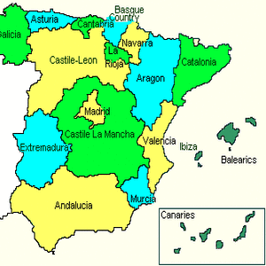 Spanien-regioner