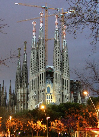 Sagrada På Kvällen