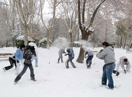 Snöbollskrig I Spanien