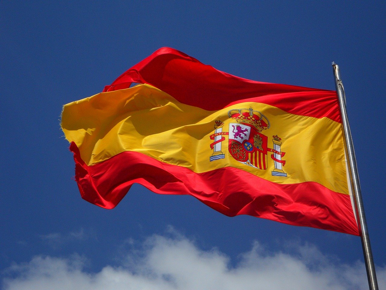 Spaniens flagga