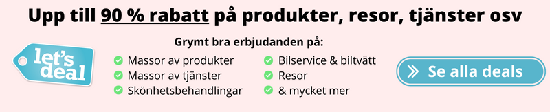 Upp Till 90 % Rabatt På Prylar, Resor, Tjänster Osv (2)
